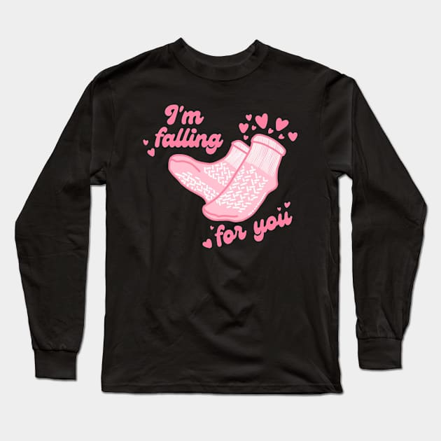 I'm Falling For You Valentine’s day gift Long Sleeve T-Shirt by Drawings Star